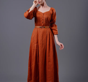 JULY Linen Dress