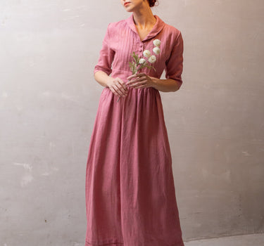 TOKYO Elegant Linen Dress