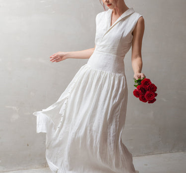 GWEN Linen Maxi Dress