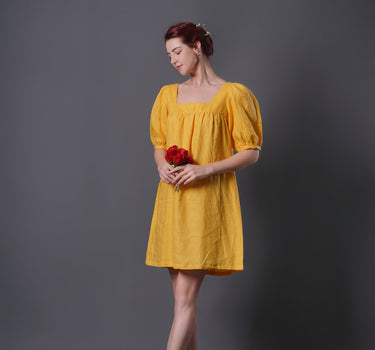 AMANDA Linen Dress