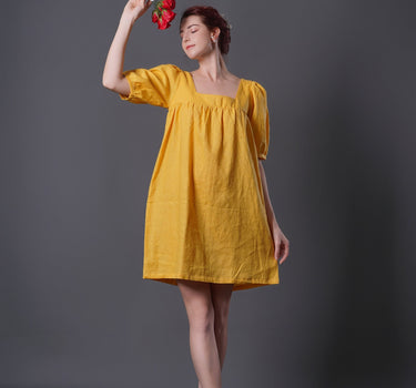AMANDA Linen Dress