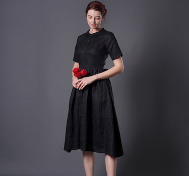 SWAN Linen Dress