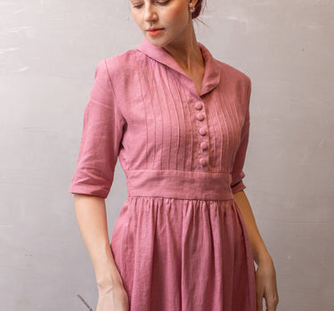 TOKYO Elegant Linen Dress