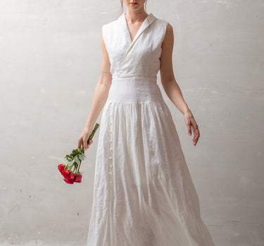 GWEN Linen Maxi Dress
