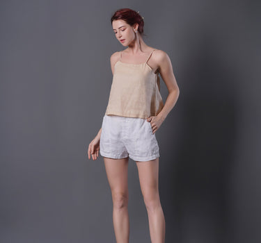 CREAM Linen Top