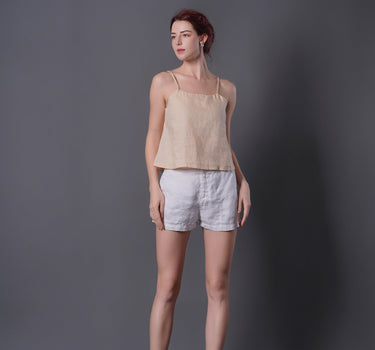 CREAM Linen Top