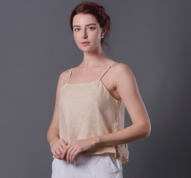 CREAM Linen Top