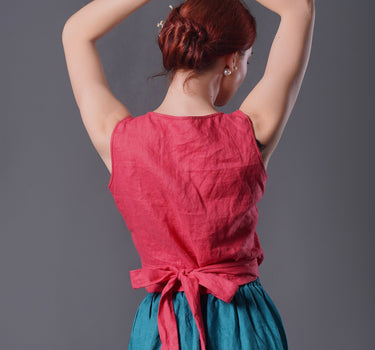 KOMO Reversible Linen Top