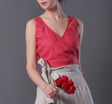 KOMO Reversible Linen Top