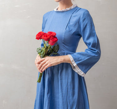 CRYSTY Vintage Linen Dress
