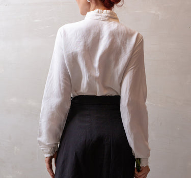 RUFFLE Linen Wrap Skirt
