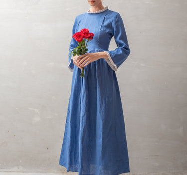 CRYSTY Vintage Linen Dress