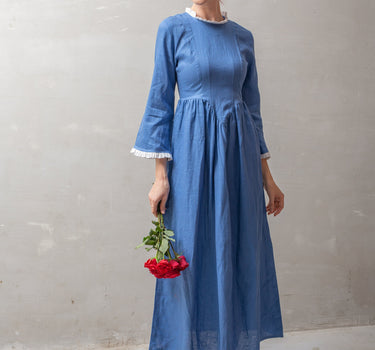 CRYSTY Vintage Linen Dress