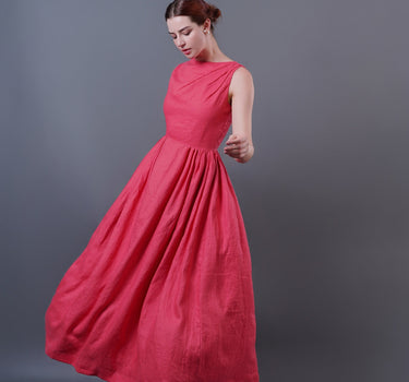 PINK Linen Dress