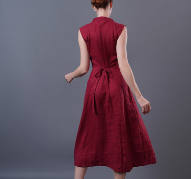 HELEN Button Down Linen Dress