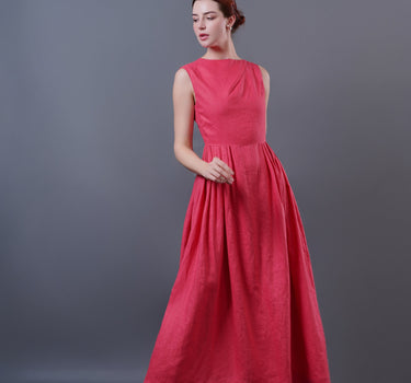 PINK Linen Dress