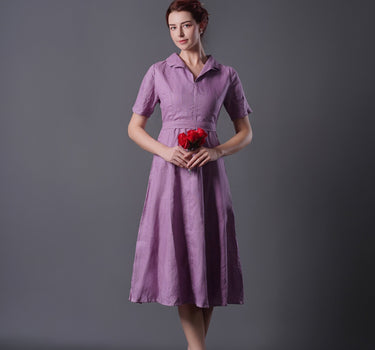 HEATHER Linen Dress