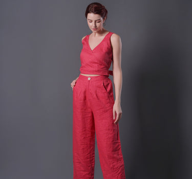 CORAL Linen Pants