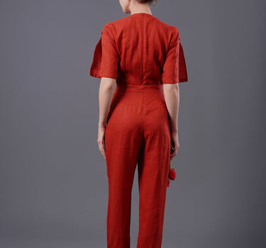 VICTORIA Linen Jumpsuit