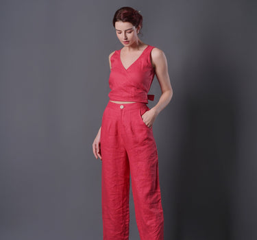 CORAL Linen Pants