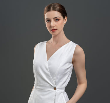 HENI Linen Wrap Dress