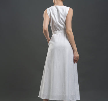 HENI Linen Wrap Dress