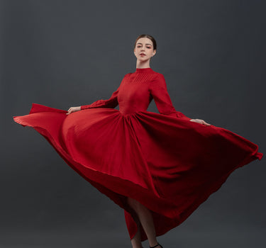 LUCYCA Cottagecore Linen Dress