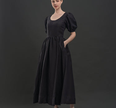 NIGHT Linen Dress