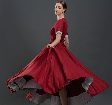 ELEGANCE Linen Wrap Dress