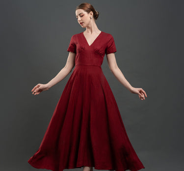 ALMA Linen Dress