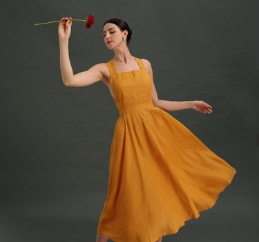 BALI Linen Pinafore dress