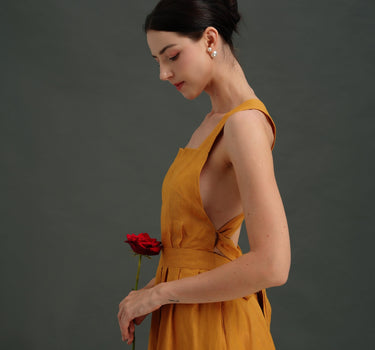 BALI Linen Pinafore dress