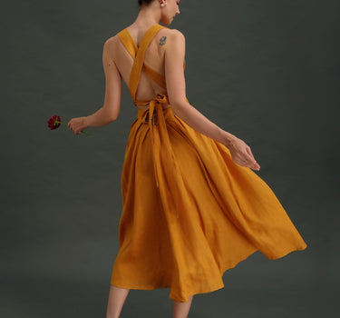 BALI Linen Pinafore dress