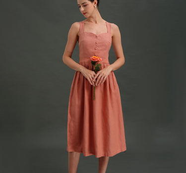 CYPRUS Linen Pinafore