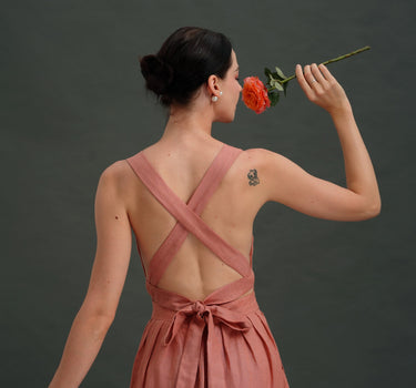 CYPRUS Linen Pinafore