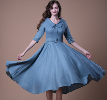 READER Linen Dress