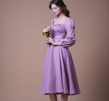 VIOLET Linen Dress
