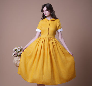 PETER PAN Linen Dress