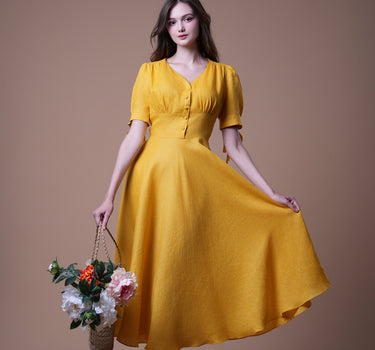 CHANG Linen Dress