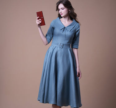 READER Linen Dress