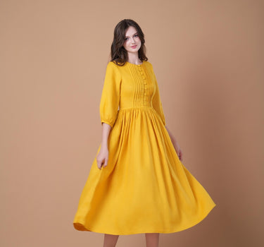 TUSCANY Linen Dress