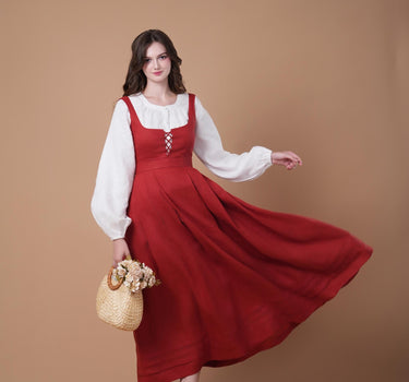 BAVARIAN Linen Dress