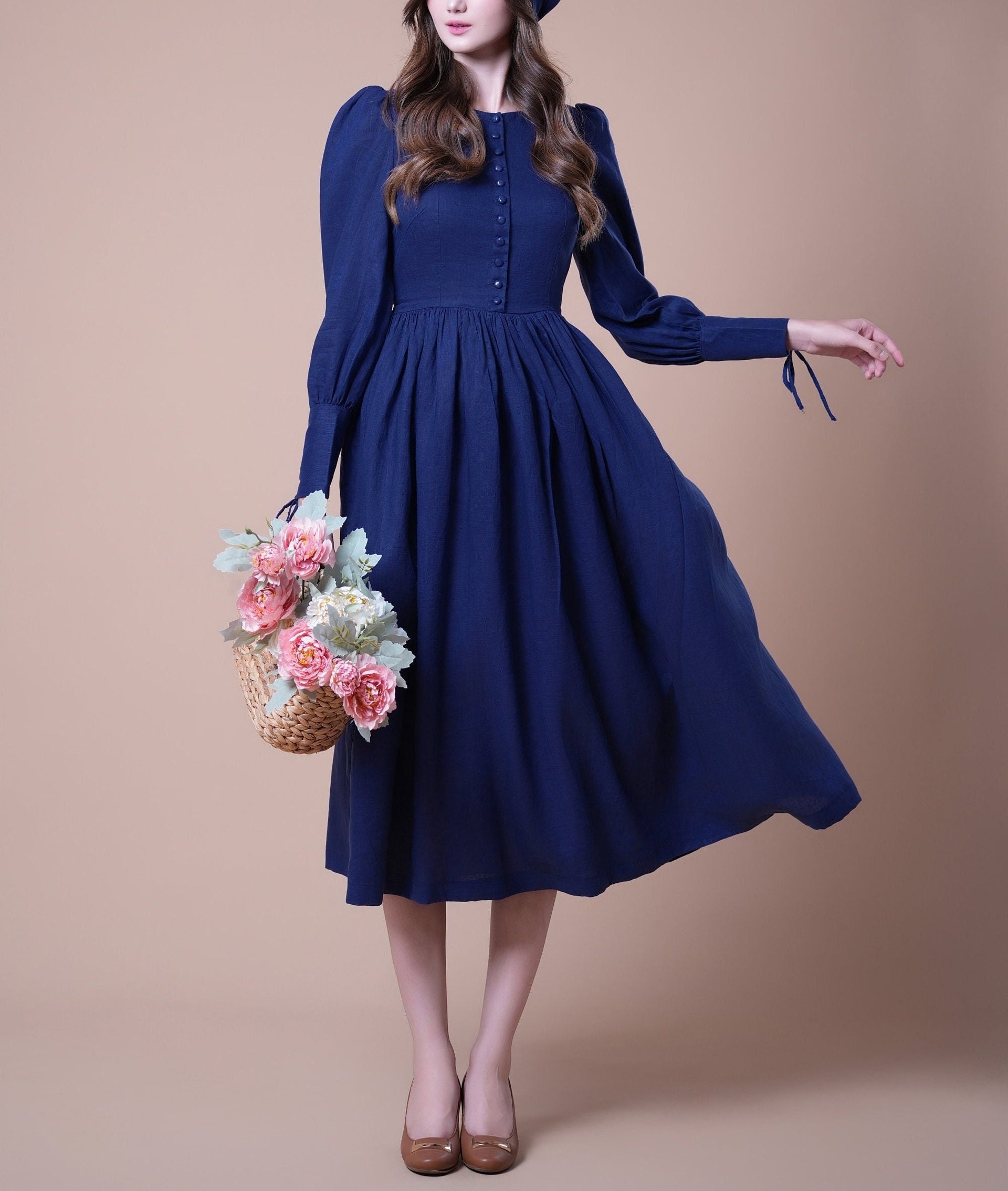ALISON Linen Dress - S ALISON Linen Dress - S