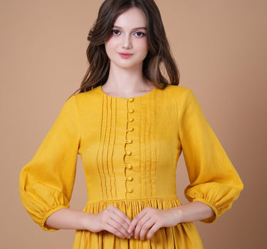 TUSCANY Linen Dress